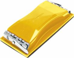 Blok ścierny o rozmiarach 85 x 165 mm z metalowymi zaciskami Topex 08A108