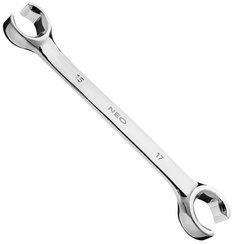 Klucz oczkowy półotwarty ze stali CrV o rozmiarze 15 x 17 mm Neo 09-151