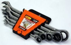 KLUCZE PŁASKO OCZKOWE Z GRZECHOTKĄ 5 sztuk 8-19mm Corona