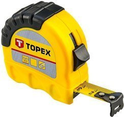 Miara zwijana stalowa z systemem blokady 8m x 25mm Topex 27C308