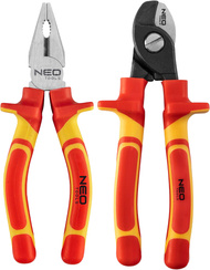 Zestaw szczypiec uniwersalne i do cięcia kabli 1000V Neo 160 mm 