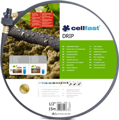 Wąż ogrodowy pocący do nawadniania 1/2" 15 m DRIP Cellfast 19-002