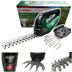 Nożyce do trawy i krzewów akumulatorowe ADVANCEDSHEAR 18V-10 Bosch + 2 wymienne ostrza