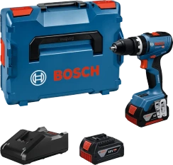 Akumulatorowa wiertarko-wkrętarka udarowa 2x5 Ah + walizka L-BOXX GSB 18V-65 Professional Bosch