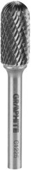 Frez walcowy zaokrąglony do metalu HM, typ C 12 x 25 mm do szlifierki Graphite 55H361