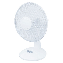 Kepland wentylator nawiew wiatrak stołowy podłogowy 230v 32w biały 23cm