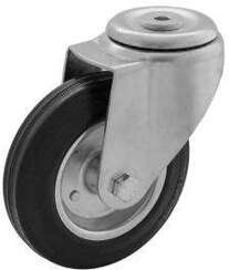Koło obrotowe stalowo-gumowe o średnicy 200 mm CKJW-CSG 200W LG