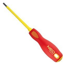 Wkrętak płaski izolowany ze stali SvCm do 1000V o rozmiarze 6.5 x 150 mm Neo 04-055