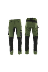 Spodnie do pasa MOTIONFLEX 4-WAY STRETCH oliwka 64/XXXL SARA 1-05-525-75-25-64-XXXL