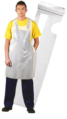 Fartuch przedni foliowy zakładany na szyję z wiązaniem z tyłu pleców polipropylenowy