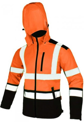 Kurtka softshell SOFTREF pomarańczowa rozmiar XXXL