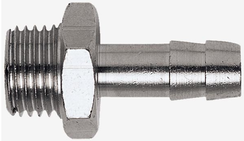 Złączka metalowa  pneumatyczna na wąż 10mm z gwintem zewnętrznym 1/4"
