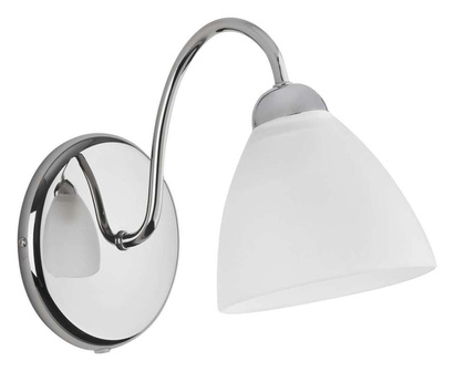 ALFA LAMPA KINKIET ADEL 1-PUNKTOWY BIAŁY- CHROM