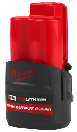 Akumulator litowo-jonowy do elektronarzędzi Milwaukee 12V o pojemności 2.5Ah M12 HB2.5