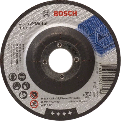 BOSCH TARCZA TNĄCA 115x2,5 EXPERT FOR METAL DO CIĘCIA METALU