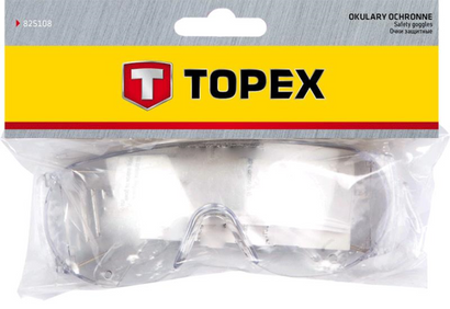 Okulary ochronne transparentne zabezpieczające oczy Topex 82S108