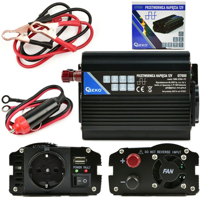 Przetwornica napięcia 12V/230V 250/500W Geko